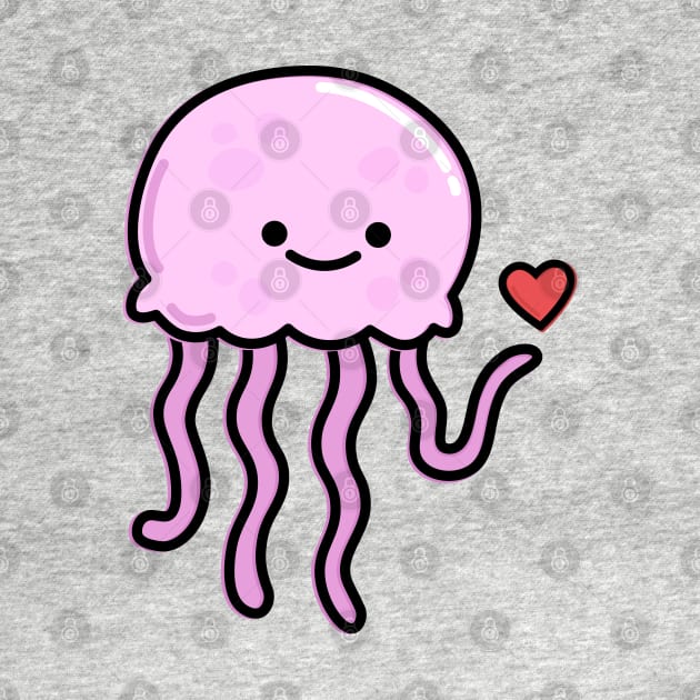 Cute Jellyfish by happyfruitsart